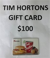 $100 Gift Card - Tim Horton's