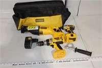 DeWalt 18 volt Impact Drill and Reciprocating Saw