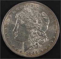 1903 MORGAN DOLLAR AU
