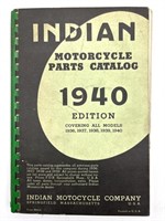 1940 Indian Motorcycle Parts Catalog 6.25” x