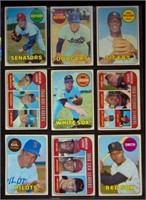 (9) 1969 Topps BB Cards w/ #528 Claude Osteen