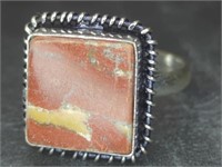 925 stamped gemstone ring size 8.25