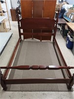 Dble size wooden Bed frame by Imperial Rattan Co.