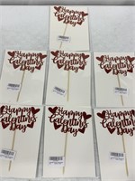 HAPPY GALENTINES DAY CAKE TOPPERS 9IN 7PC