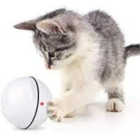 USB Cat Toy Ball White Charging Cable Included