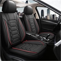 HAIYAOTIMES Leather Car Seat Covers Front Pair,
