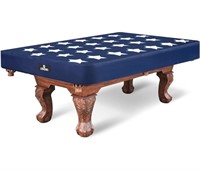 Faux leather pool table cover in navy