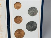 U.K- 1971  decimal coin set