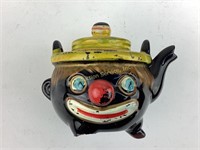 1930 Japan Thames Redware Black Face Clown Salt