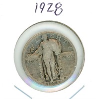1928 Standing Liberty Silver Quarter