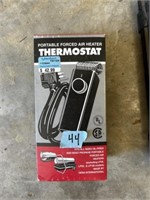 Portable forced air heater Thermostat