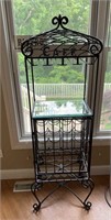 67" Rod Iron Wine Rack