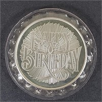1997 Happy Birthday 1 Oz. .999 Fine Silver Coin