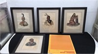 Historical American Indian Lithograph Portraits