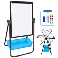 Dry Erase Board with Stand - Double Sided 28"x20"