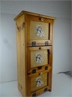 Sold Wood Storage Cabinet - 34x15x11