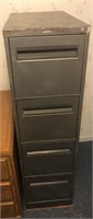 Gray 4 Drawer Metal File Cabinet