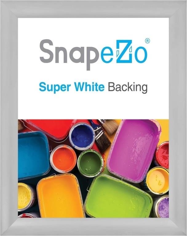 SnapeZo Poster Frame 36 x 48 Inches, Silver