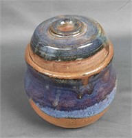 Ceramic Glazed Lidded Jar Pottery