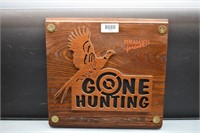 Wooden "Pheasants Forever" "Gone Hunting" Sign