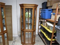 Lighted display case cabinet.