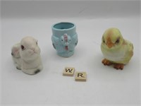 3 EARLY EGG CUPS