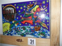 Alvin G & Co. Wild Tour Pinball Header Glass