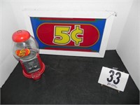 Jelly Belly Gumball Machine & 1988 Bally's Slot