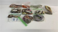 Jewelry making items, string necklaces, beads etc
