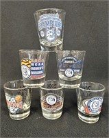 6 UCONN Championship Shotglasses