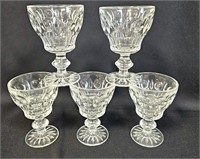5 Classique-Clear Water Goblets by Colony