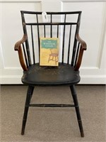 Windsor Black Painted Arm Chair