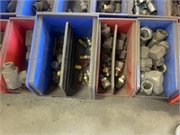 4 BINS OF MISC FITTINGS