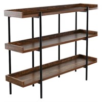 OneSpace 36.22" Modern Wood And Steel 3 Shelf