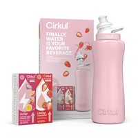 32oz Pink Steel Cirkul Kit  Lid 2.0  2 Flavors