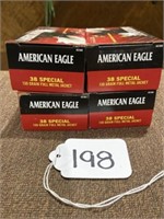 4 Boxes of American Eagle 38 Special 130 Grain