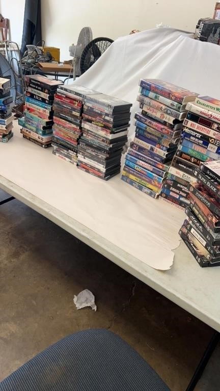 Group of DVDs & VHS Tapes