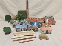 Vintage Keystone Wood & Masonite Village