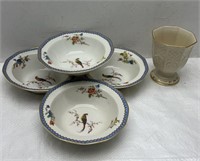 Limoges France bowls / Lenox cup