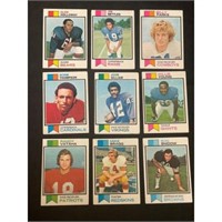 (800) 1973 Topps Football With High Grade