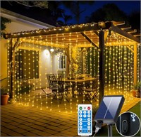 [SEALED]10FT SOLAR POWERED CURTAIN STRING LIGHTS