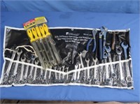 Wrench Set, 5 pc File Set, Pliers