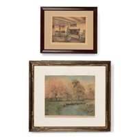 Antique Framed Wallace Nutting Prints (2)