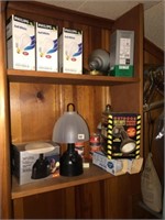 Lantern ~ Light Bulbs & Misc in Shelf