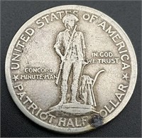 1925 Lexington-Concord Silver Half Dollar
