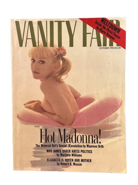 A Vanity Fair Magazine October 1992 w/ Madonna