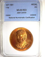 1977-1981 Medal NNC MS69 RD Jimmy Carter