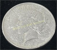 1923-S SILVER Peace Dollar EF