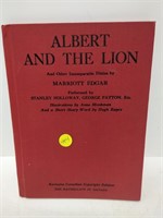 1939 Albert And The Lion Book