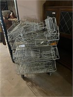 Metal Rolling Cart with Stackable Baskets